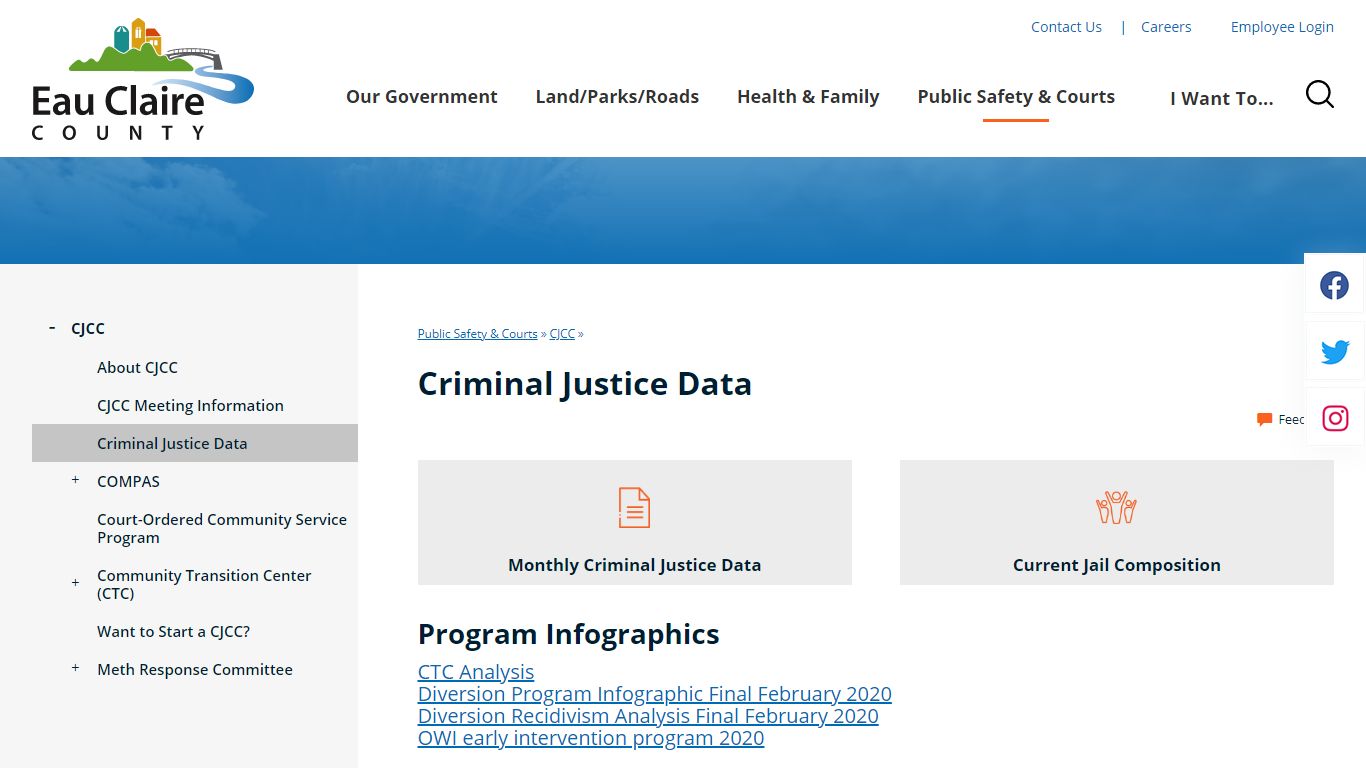 Criminal Justice Data | Eau Claire County